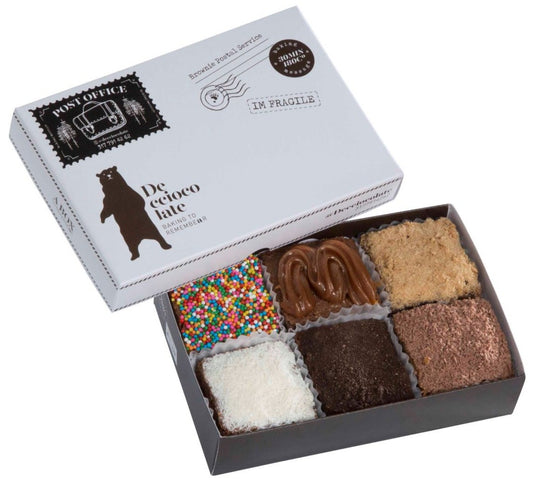 Brownies de chocolate con toppings