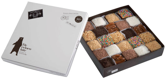 Brownies de chocolate con toppings