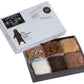Brownies de chocolate con toppings