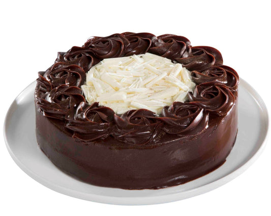 Torta con cubierta de ganache de chocolate