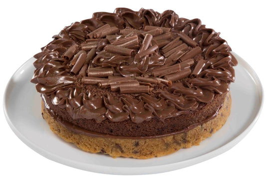 Torta Brownie + Galleta con crema de avellana